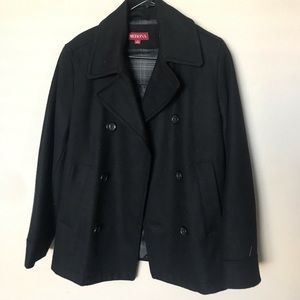 Men’s black pea coat